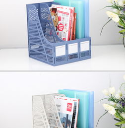 得力deli 9847三联文件框 办公桌面收纳的得力助手